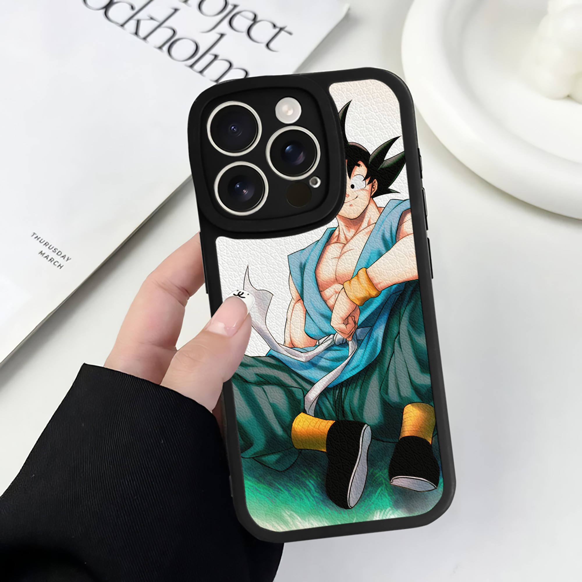 （画像用） ドラゴンボール DRAGON BALL 【iPhone 16シリーズ対応】シリコンスマホケース（レザー調） 材質：シリコン